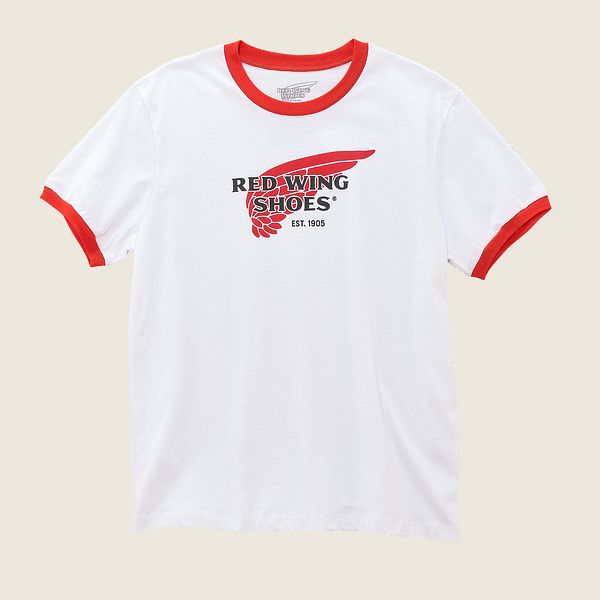 レッド ウィング(Red Wing) - リンガーコットン Tシャツ ホワイト JP74209